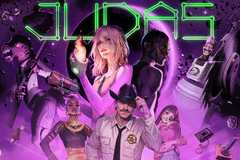 Key art for Judas, the next game by Ghost Ship Games and Ken Levine. It features the game's three possible arch villains, as well as the player character. 